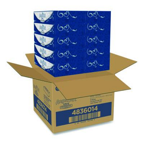 Angel Soft ps Ultra Facial Tissue, 2-Ply, White, 125 Sheets/Box, 10 Boxes/Carton (4836014)