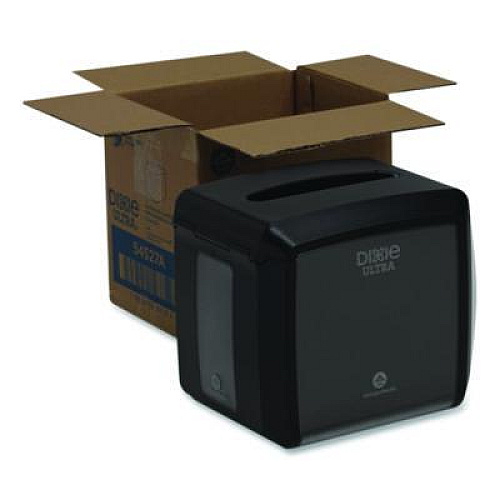 Dixie Tabletop Napkin Dispenser, 7.6 x 6.1 x 7.2, Black (54527A)