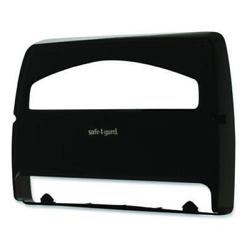 Georgia Pacific Professional Safe-T-Gard Toilet Seat Cover Dispenser, Half-Fold, 16.38 x 2.5 x 11.75, Black (57748)