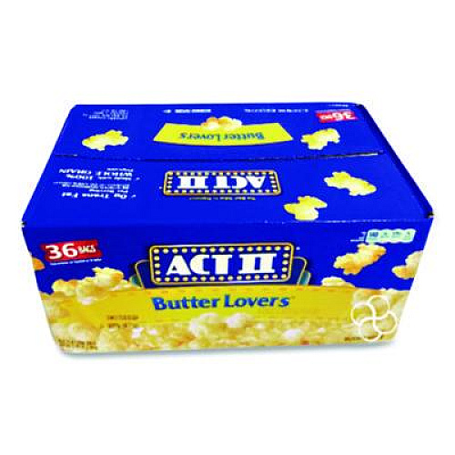 Act II Microwave Popcorn, Butter, 2.75 oz Bag, 36/Carton (GOV23223)