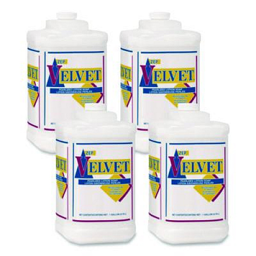 Zep Velvet Lotion Soap, Pleasant Scent, 1 gal Bottle, 4/Carton (95824)
