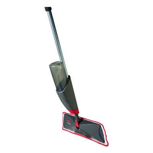Rubbermaid Commercial Reveal Microfiber Spray Mop Kit, Microfiber Head, 54.5" Silver/Black Handle (1M15GRYRD)