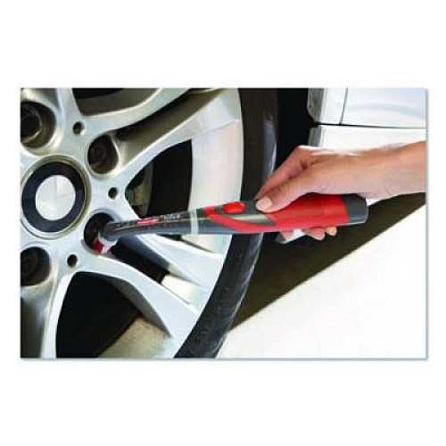 Rubbermaid Multi-Purpose Cordless Battery Power Scrubber, Red/White Nylon Bristles, 12.68" Brush, 7" Red/Black Handle (1839685)