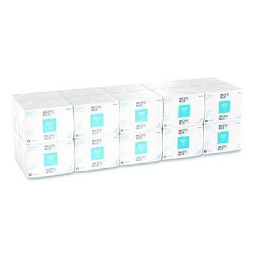 Georgia Pacific Professional Pacific Blue Select Disposable Patient Care Washcloths, 1-Ply, 9.5 x 13, Unscented, White, 50/Pack, 20 Packs/Carton (80535)