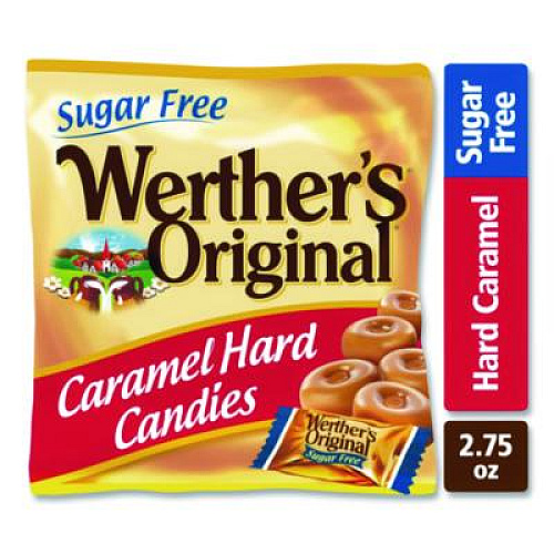 Werther's Original Hard Candies, Caramel, Individually Wrapped, 2.75 oz (SUL831498)