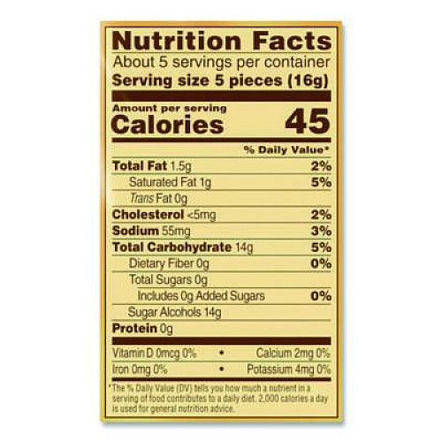 Werther's Original Hard Candies, Caramel, Individually Wrapped, 2.75 oz (SUL831498)