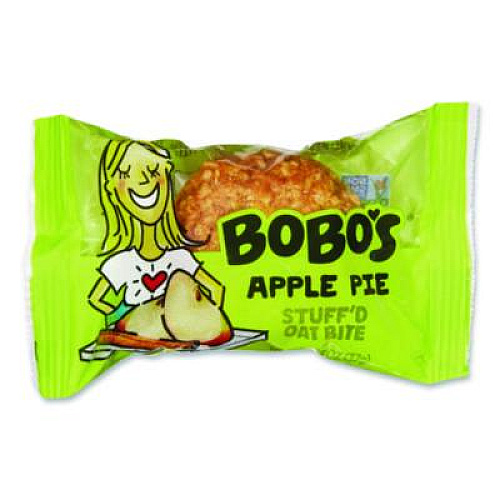 Bobo's Stuff'd Oatmeal Bites, Two-Flavor Multi-Pack: Apple Pie and Strawberry, 1.3 oz Individually Wrapped, 24/Carton (00125)