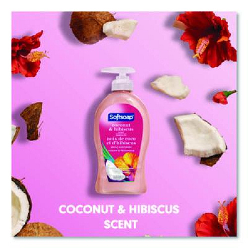 Softsoap Liquid Hand Soap Pumps, Coconut and Hibiscus Scent, 11.25 oz, 6/Carton (US07157ACT)