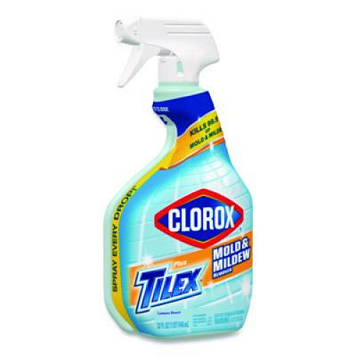 Clorox Mold and Mildew Remover with Bleach, Unscented, 32 oz Spray Bottle, 9/Carton (01234)