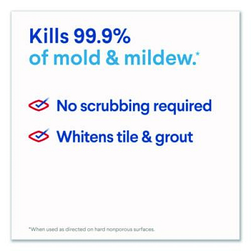 Clorox Mold and Mildew Remover with Bleach, Unscented, 32 oz Spray Bottle, 9/Carton (01234)