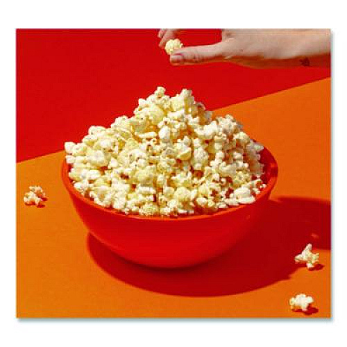 LesserEvil Snack Organic No Cheese Cheesiness Popcorn, Cheese, 0.88 oz Bag, 18/Carton (LSN00862)