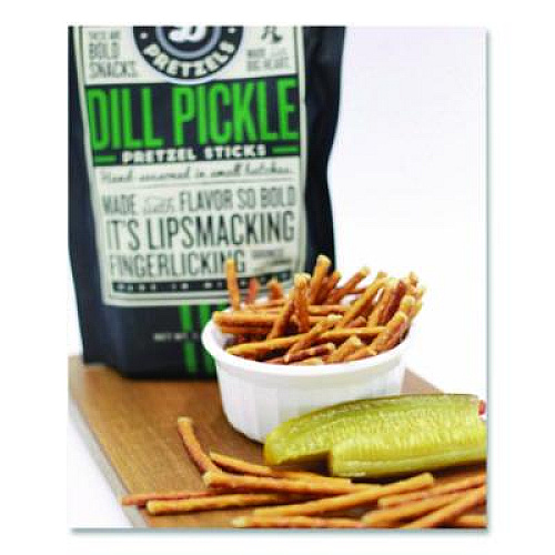 Pop Daddy Dill Pickle Pretzel Sticks, 3 oz Bag, 15/Carton (00561)