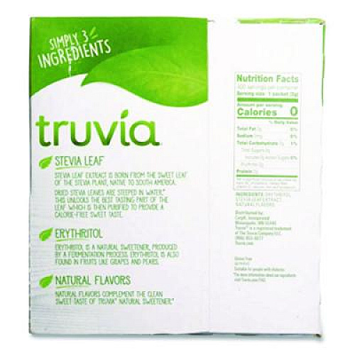 Truvia Natural Sugar Substitute, 0.07 oz Packet, 400/Box (BBD02056)
