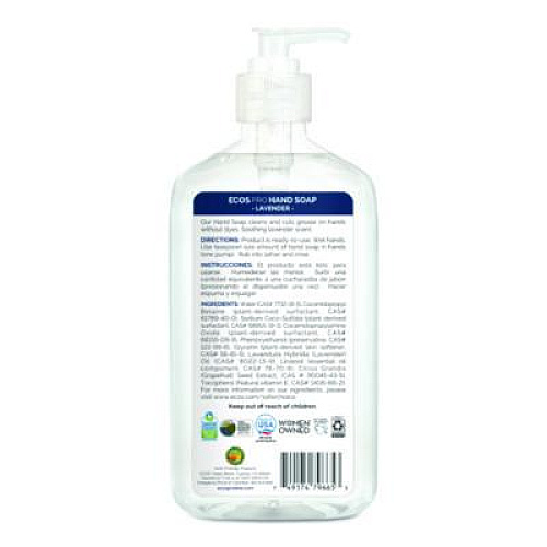 ECOS PRO Liquid Hand Soap, Lavender Scent, 17 oz (PL96656)