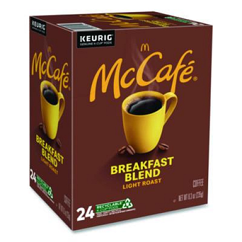 McCafe Breakfast Blend K-Cup, 24/Box, 4 Boxes/Carton (7468CT)