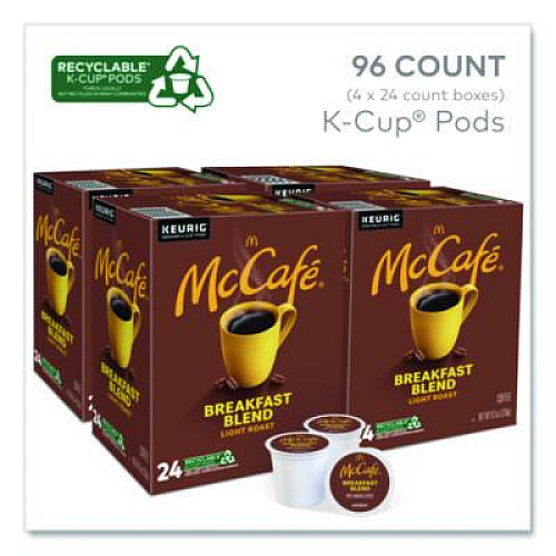 McCafe Breakfast Blend K-Cup, 24/Box, 4 Boxes/Carton (7468CT)