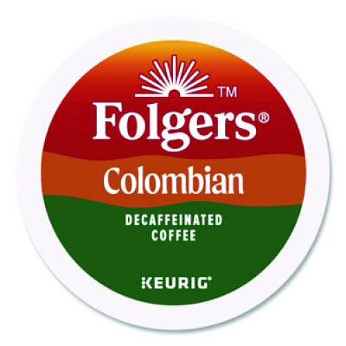 Folgers Colombian Decaf K-Cups, 24/ Box, 4 Boxes/Carton (0570CT)