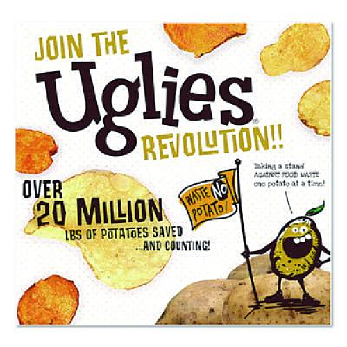 Uglies Kettle Potato Chips, Sea Salt, 2 oz Bags, 24/Carton (DFN26102)