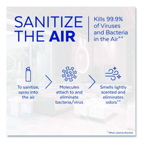 LYSOL Brand Air Sanitizer Spray, White Linen Scent, 10 oz Aerosol Spray (99351)