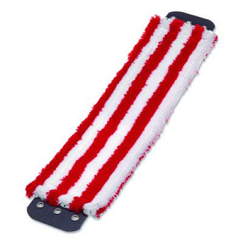 Unger SmartColor MicroMop 7.0, 16", Red/White, 5/Carton (MD40RCT)