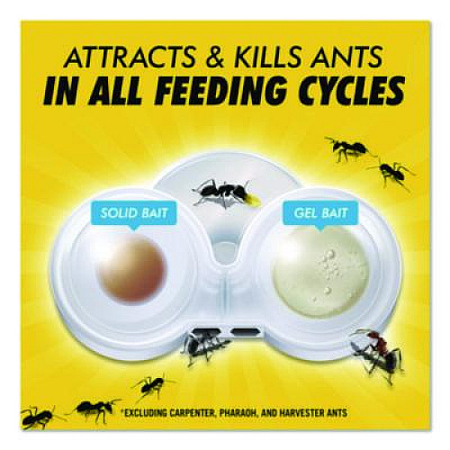 Combat Max 2-in-1 Ant Bait, 4/Pack, 8 Packs/Carton (07172)