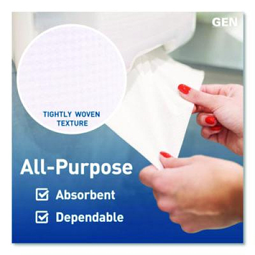 GEN Hardwound Roll Towels, 1-Ply, 8" x 800 ft, White, 6 Rolls/Carton (1820)