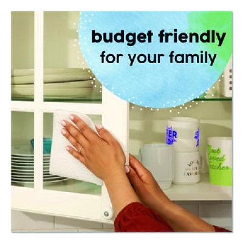 Bounty Essentials Select-A-Size Kitchen Roll Paper Towels, 2-Ply, 5.9 x 11, White, 162 Sheets/Triple Roll, 12 Rolls/Carton (16681)