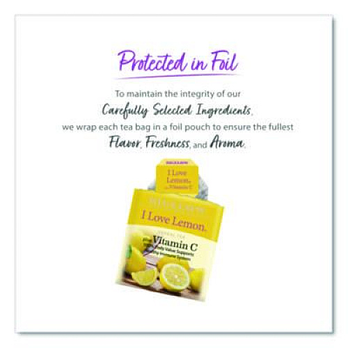 Bigelow I Love Lemon Herbal Tea, 0.06 oz Tea Bag, 28/Box (RCB003991)