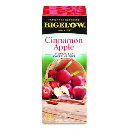 Bigelow Apple Cinnamon Herbal Tea, 0.09 Tea Bag, 28/Box (RCB11397)