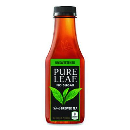Pure Leaf Iced Tea, Unsweetened, 18.5 oz, 12/Carton (134072CT)