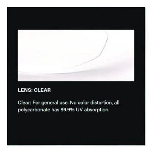 Bouton Zenon Z12 Polycarbonate Safety Glasses, Frameless, Clear Single Anti-Fog Lens (25001F020)