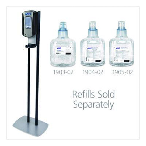 PURELL LTX-12 Dispenser Floor Stand, 1,200 mL, 13.5 x 5 x 28.5, Graphite (7028DS)