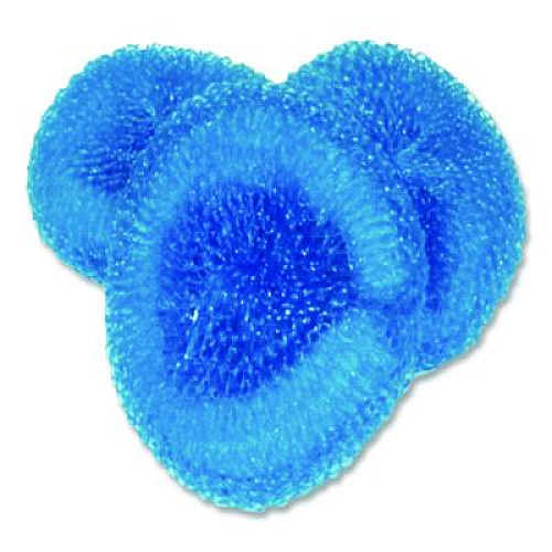 Dawn Poly Mesh Scrubbers, Blue, 3/Pack (437775)
