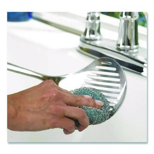 Dawn Ultra Steel Scrubbers, Gray/Silver, 3/Pack (437777)