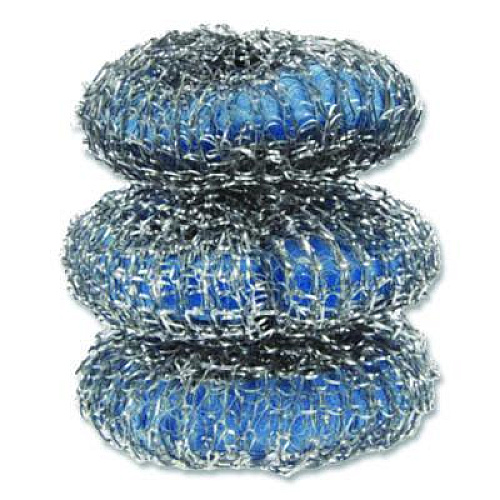 Dawn Ultra Steel Scrubbers, Gray/Silver, 3/Pack (437777)