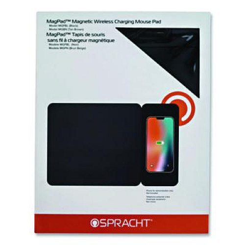 Spracht MagPad Charger and Mouse Pad, Black (MGPBK)