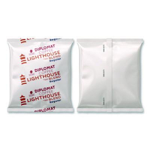 Diplomat Coffee Light House Frac Pack, 2.5 oz, 100/Carton (CLCLH25100R)