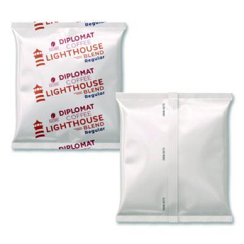Diplomat Coffee Light House Frac Pack, 2.5 oz, 100/Carton (CLCLH25100R)