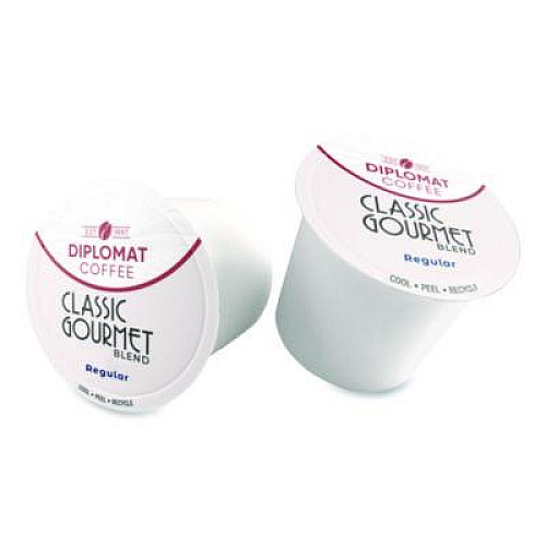 Diplomat Coffee Classic Gourmet DC-Cup, 10 g, 96/Carton (CDCCUPCG9610)