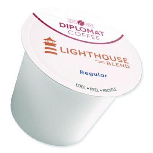Diplomat Coffee Lighthouse DC-Cup, 10 g, 96/Carton (CDCCUPLH9610)