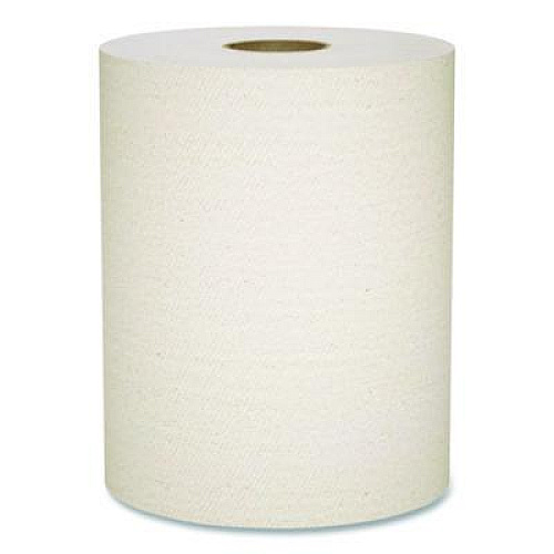 Scott Essential 100% Recycled Fiber Hard Roll Towel, 1-Ply, 8" x 800 ft, 1.5" Core, Brown, 6 Rolls/Carton (56758)