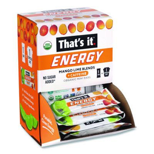 Thats it. Organic Energy Bars, Mango Lime, 0.7 oz Bar, 36/Box (22002520)