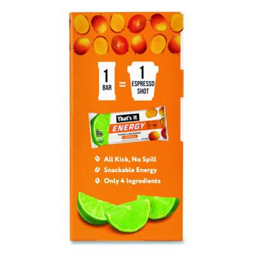 Thats it. Organic Energy Bars, Mango Lime, 0.7 oz Bar, 36/Box (22002520)