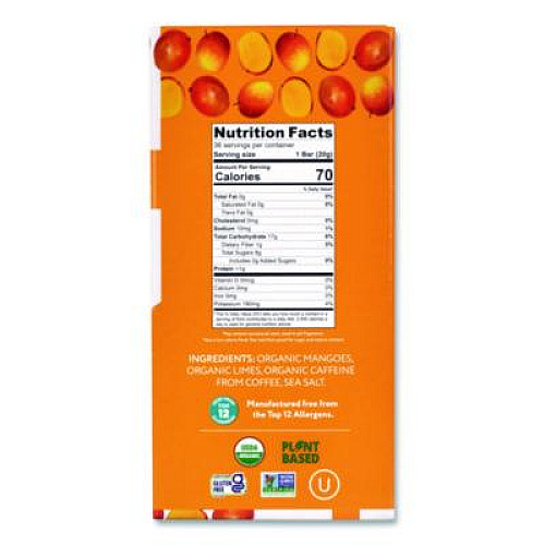 Thats it. Organic Energy Bars, Mango Lime, 0.7 oz Bar, 36/Box (22002520)
