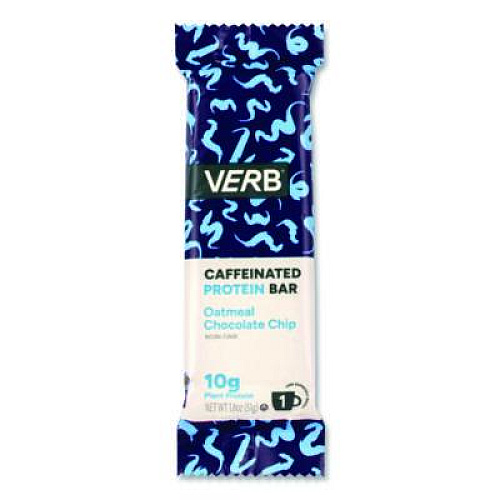 VERB Energy Caffeinated Protein Bar, Oatmeal Chocolate Chip, 1.8 oz Bar, 12/Box (22002523)