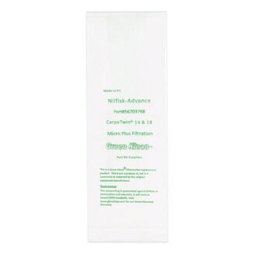 Green Klean Replacement Vacuum Bags, Fits Advac/Lindhaus/Minuteman Phenom/Nilfisk Carpetwin, 10/Pack (CARPTWNP)