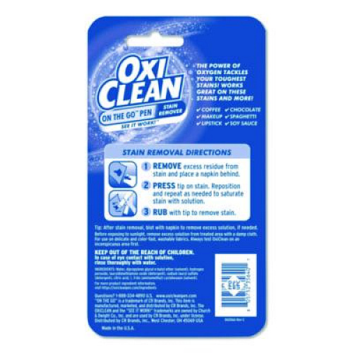 OxiClean On-the-Go Pen Stain Remover, Bonus Size, 22 mL Pen (8057523564EA)