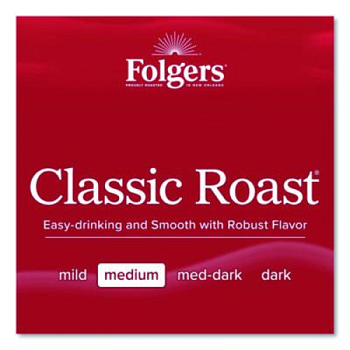 Folgers Coffee Filter Packs, Classic Roast, .9 oz, 10 Filters/Pack, 4 Packs/Carton (06239)