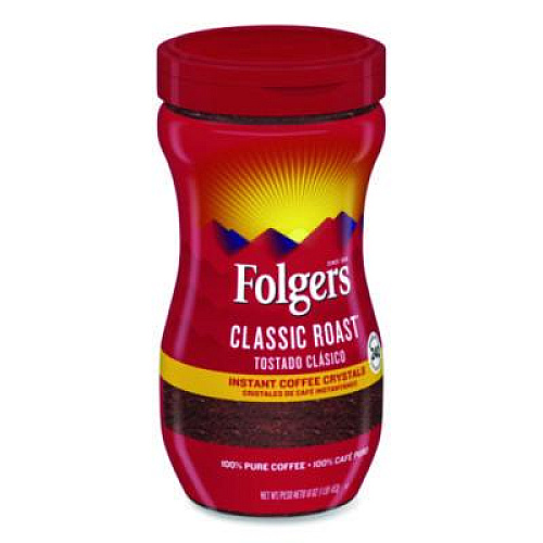 Folgers Classic Roast Instant Coffee, 16 oz Jar (06922)
