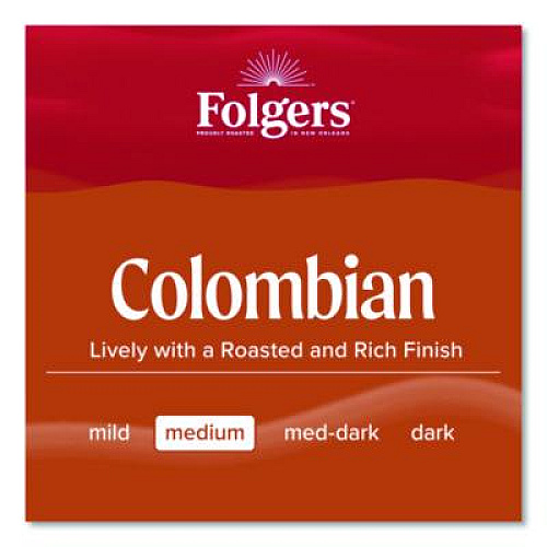 Folgers Coffee Filter Packs, 100% Colombian, 1.4 oz Pack, 40/Carton (10107)